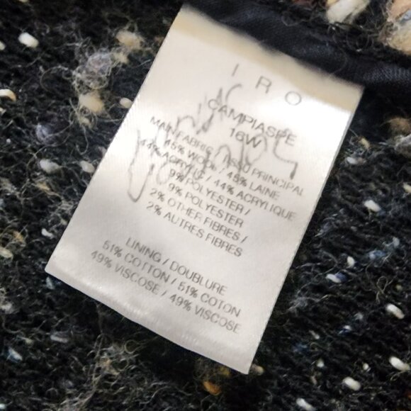 IRO Campiaspe Women's Wool Blend Jacket - Size 38 - Picture 4 of 9